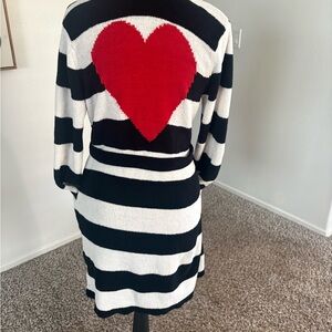Betsey Johnson Bold Black and White Cardigan